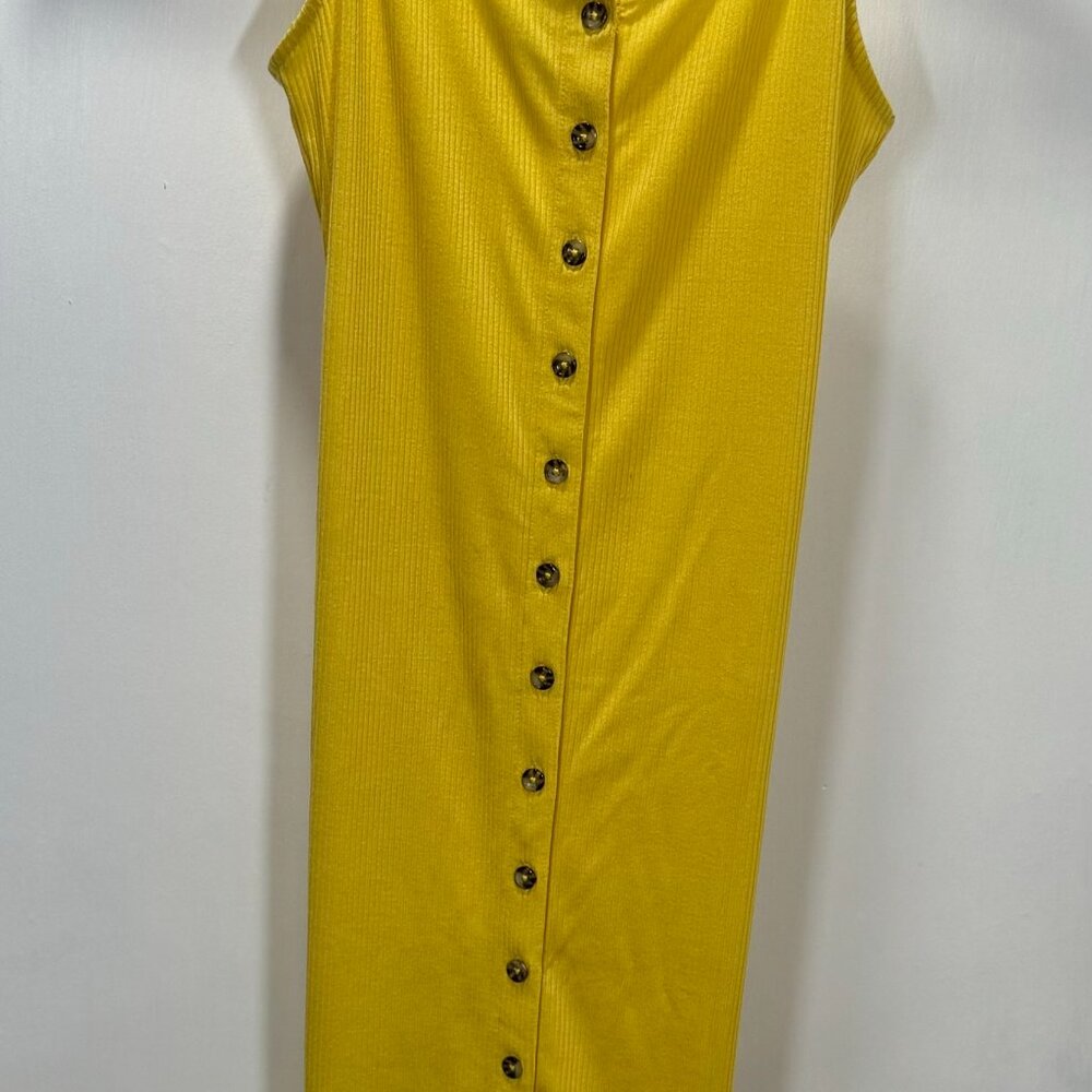 Women's Yellow Ankle Length Dress